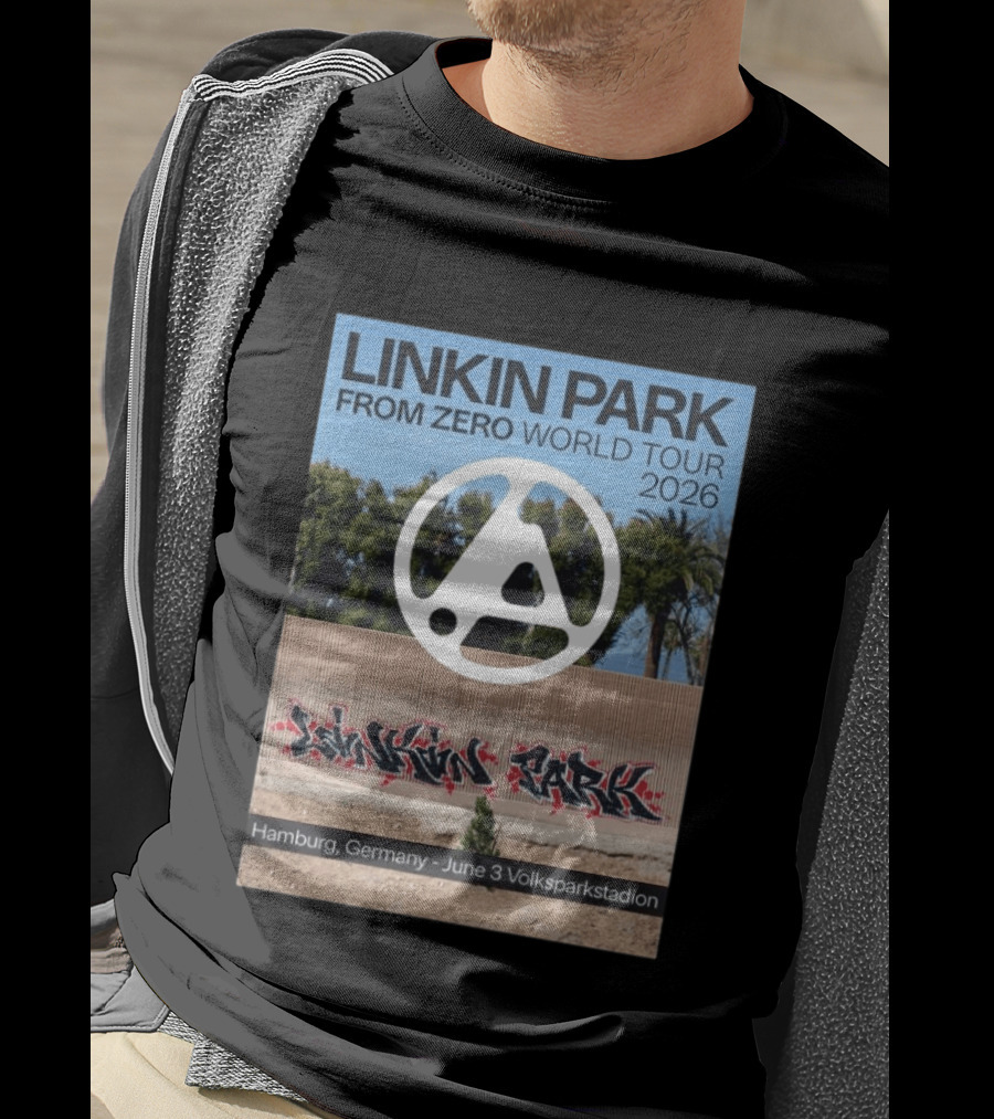 Linkin Park From Zero World Tour 2026 Hamburg Germany June 3 Volksparkstadion T-Shirt
