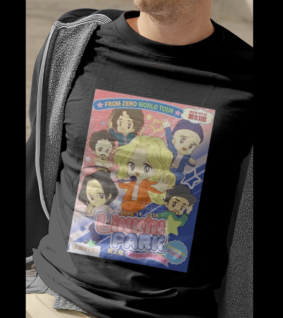 Linkin Park From Zero World Tour Issue No. 93 Lyon France Groupama Stadium June 16 2026 T-Shirt