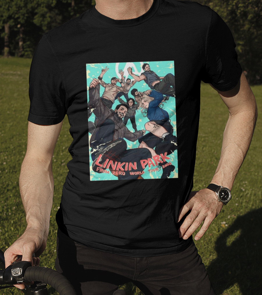 Linkin Park From Zero World Tour 2026 Munich Anime Style Concert T-Shirt
