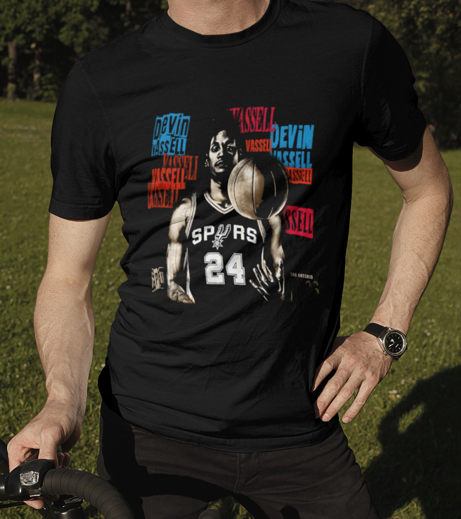 San Antonio Spurs Devin Vassell Number 24 Basketball Player T-Shirt