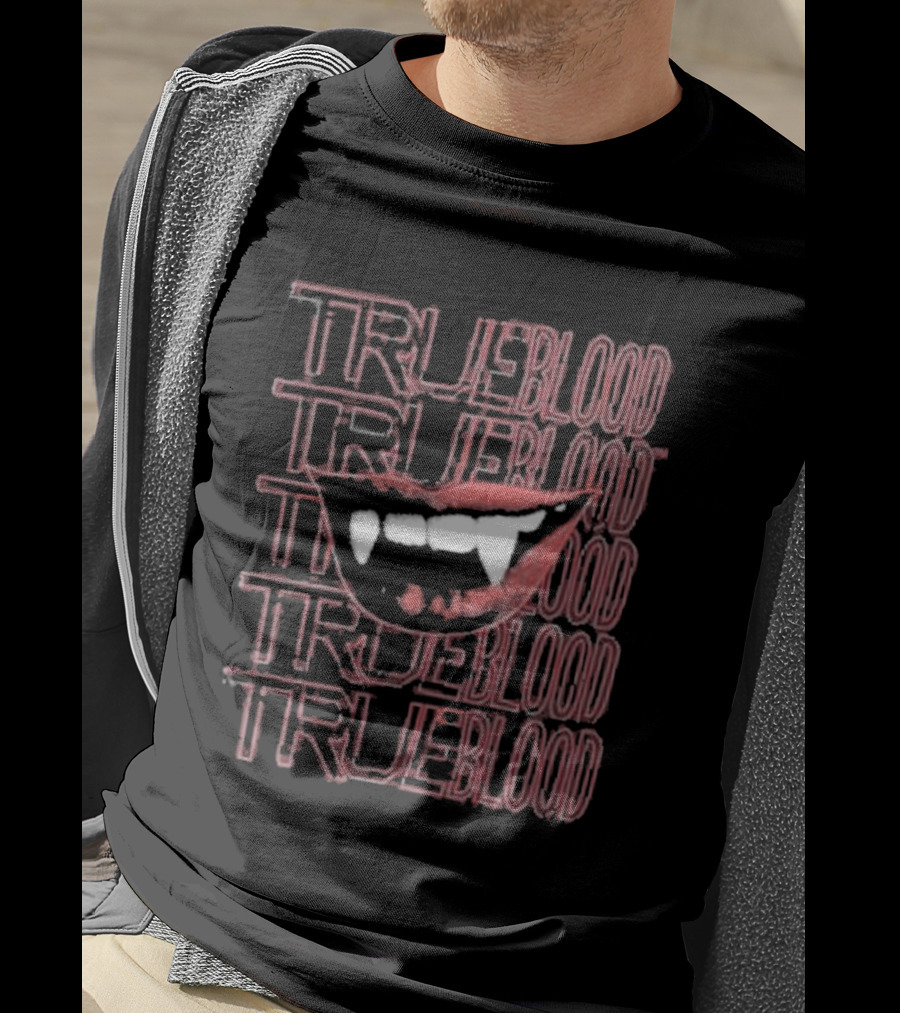 True Blood Vampire Fangs High Waisted Style Collection T-Shirt
