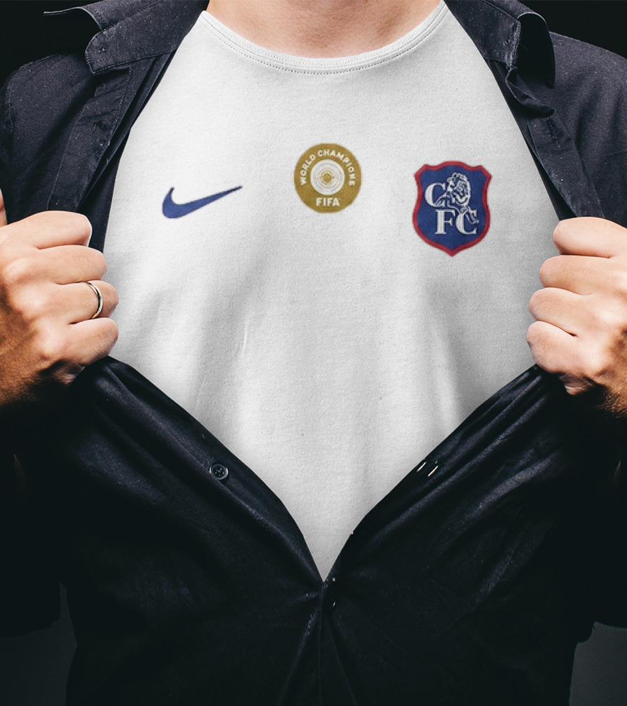Chelsea 2026 27 FIFA World Champions CFC Nike White Away Kit T-Shirt