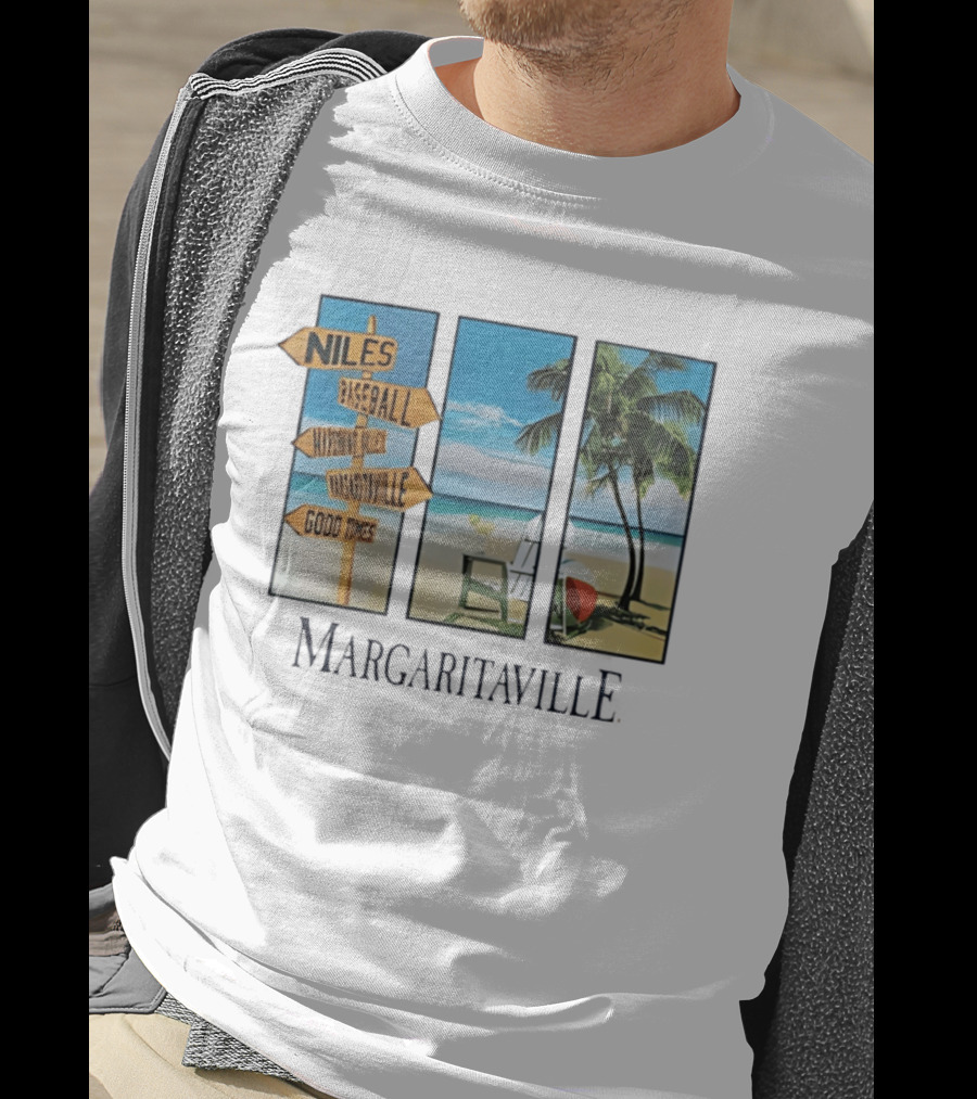 Niles Baseball Mahoning Valley Margaritaville Beach Good Times T-Shirt