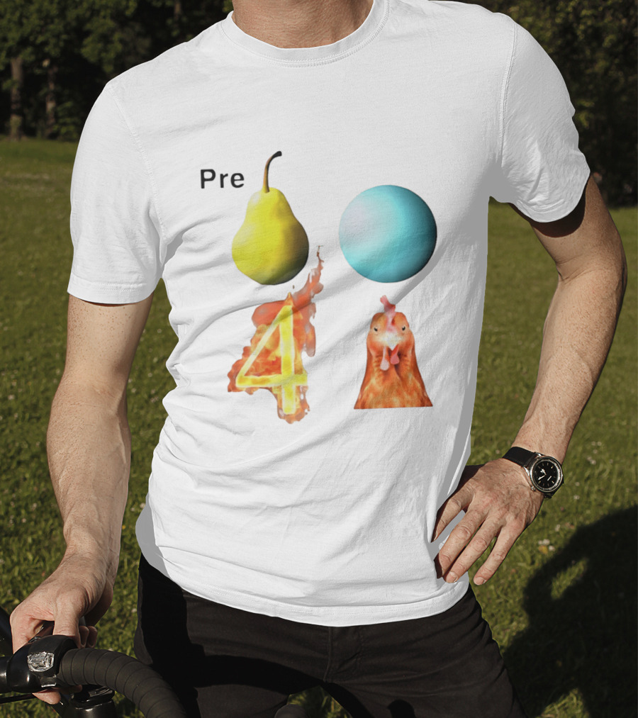 Pre Pear Blue Egg Fire 4 Chicken T-Shirt