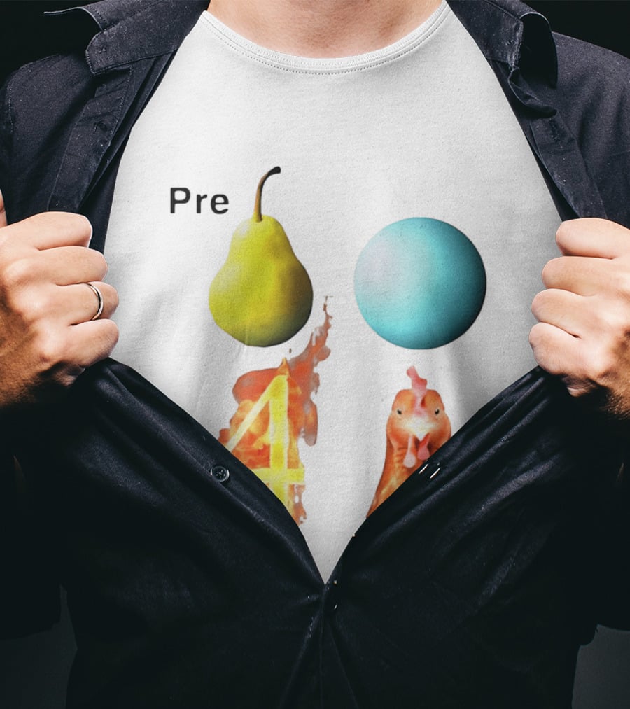 Pre Pear Blue Egg Fire 4 Chicken T-Shirt
