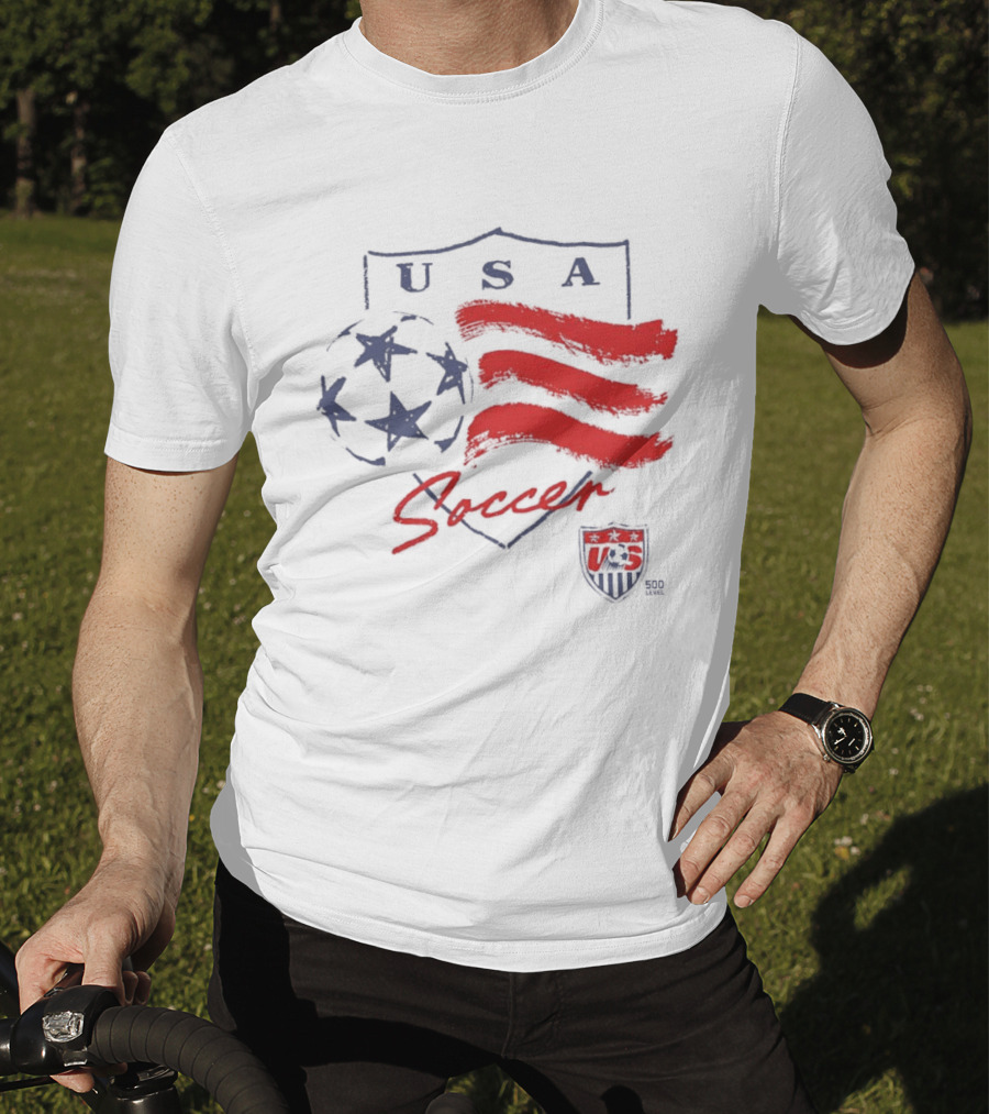 USA Soccer Federation Shield Stars And Stripes Football T-Shirt