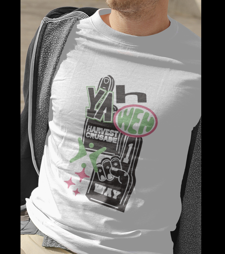 Yahweh Foam Finger Harvest Crusade One Way T-Shirt