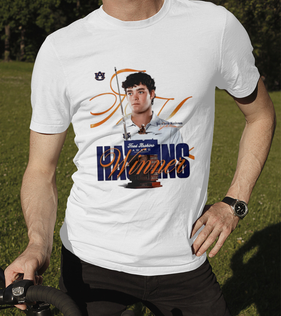 Auburn University Jackson Koivun Fred Haskins Award Winner Golf T-Shirt