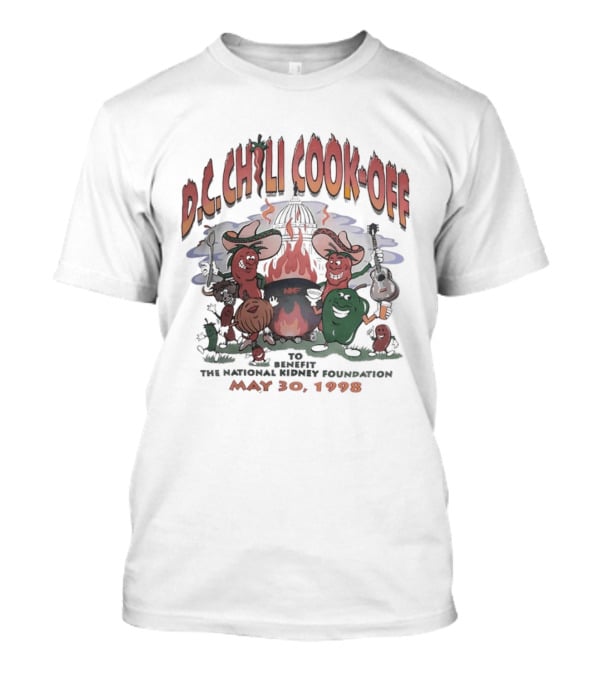 DC Chili Cook Off Benefit National Kidney Foundation May 30 1998 Event T-Shirt