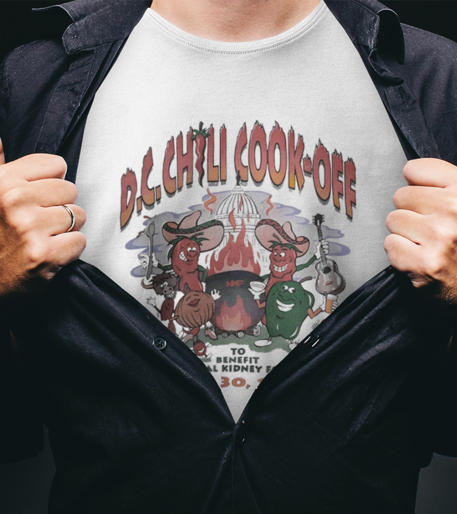 DC Chili Cook Off Benefit National Kidney Foundation May 30 1998 Event T-Shirt