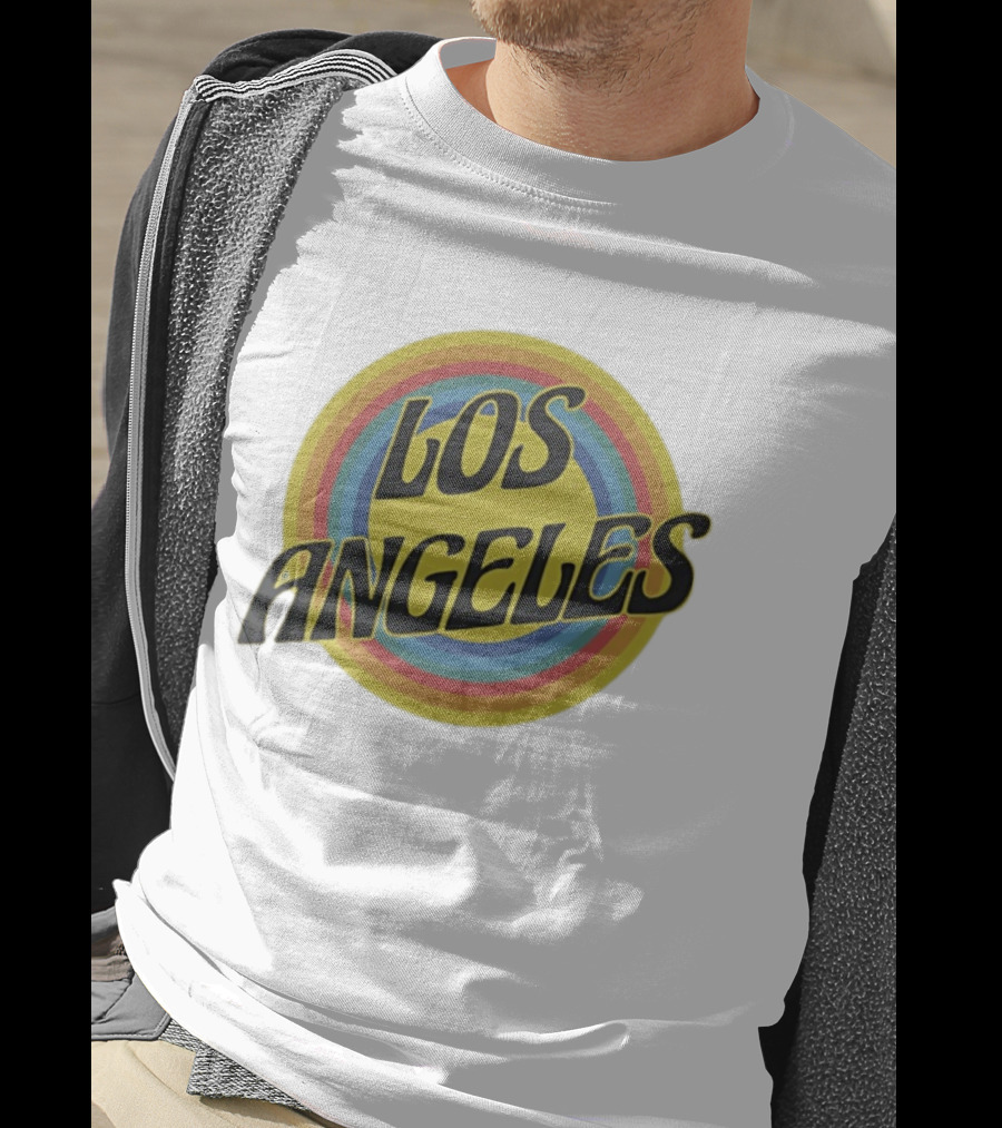 Los Angeles Vintage Rainbow T-Shirt