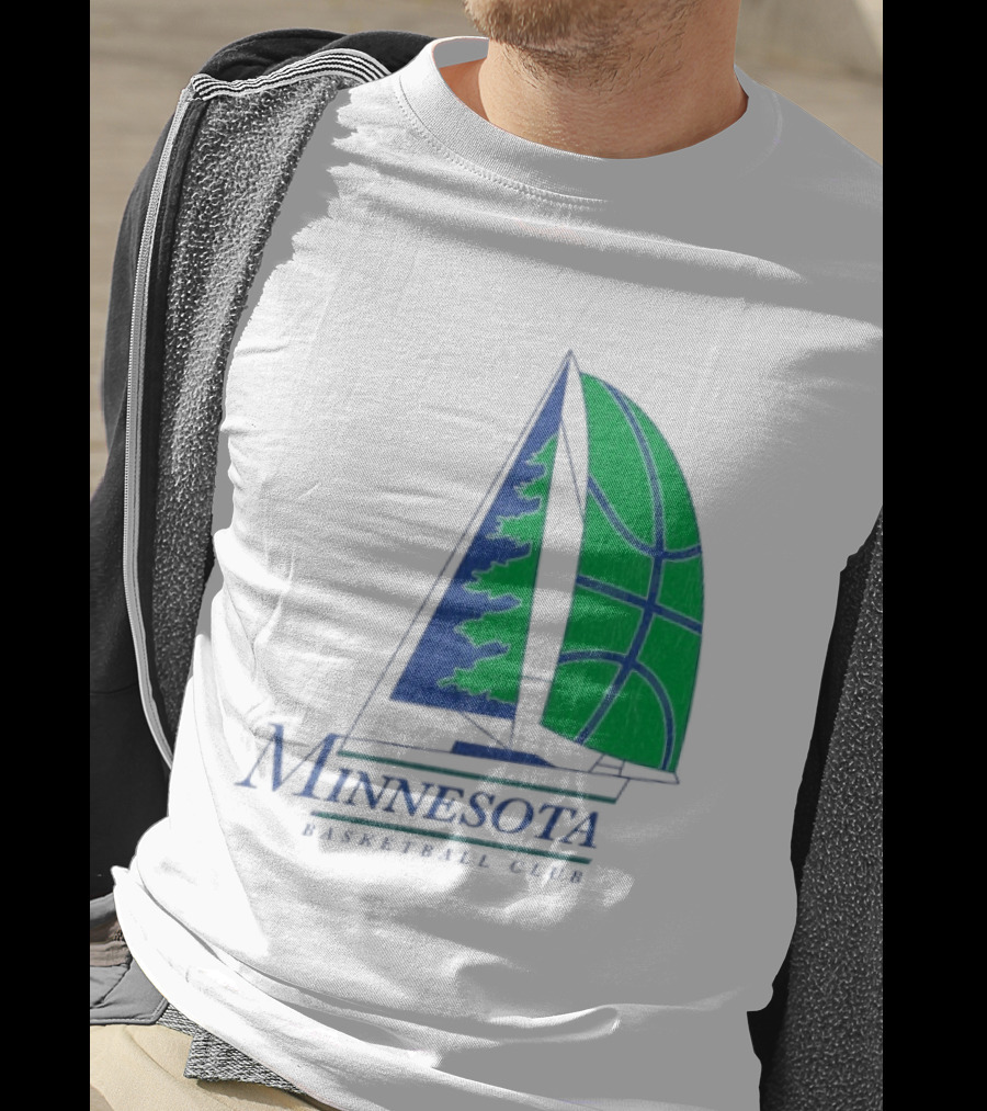 Minnesota Basketball Club Sailing Boat And Hoop T-Shirt