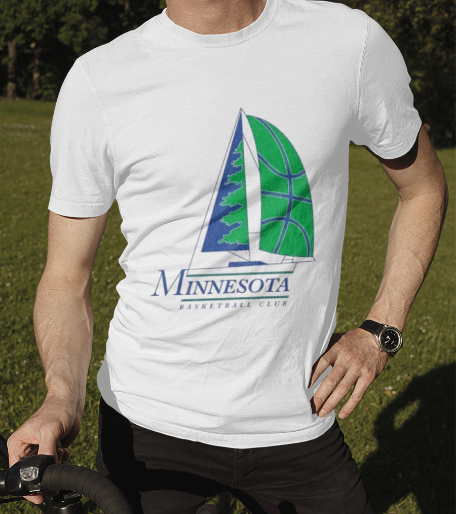 Minnesota Basketball Club Sailing Boat And Hoop T-Shirt