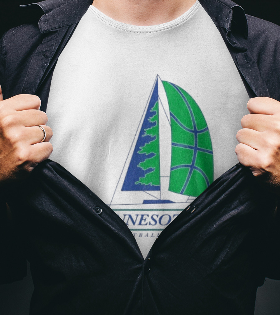 Minnesota Basketball Club Sailing Boat And Hoop T-Shirt