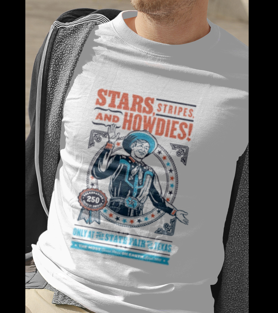 Stars Stripes And Midways State Fair Of Texas 2026 250 Big Tex Circle T-Shirt