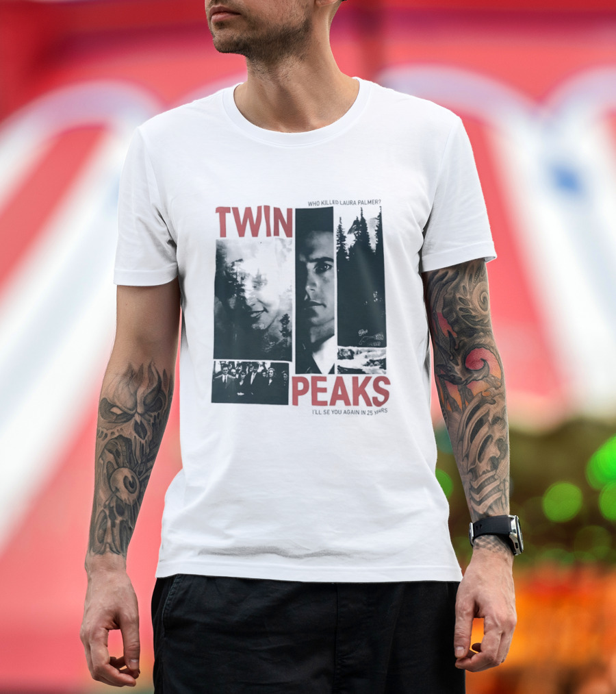 Twin Peaks Laura Palmer Dale Cooper Who Killed Laura Palmer I'll See You Again T-Shirt