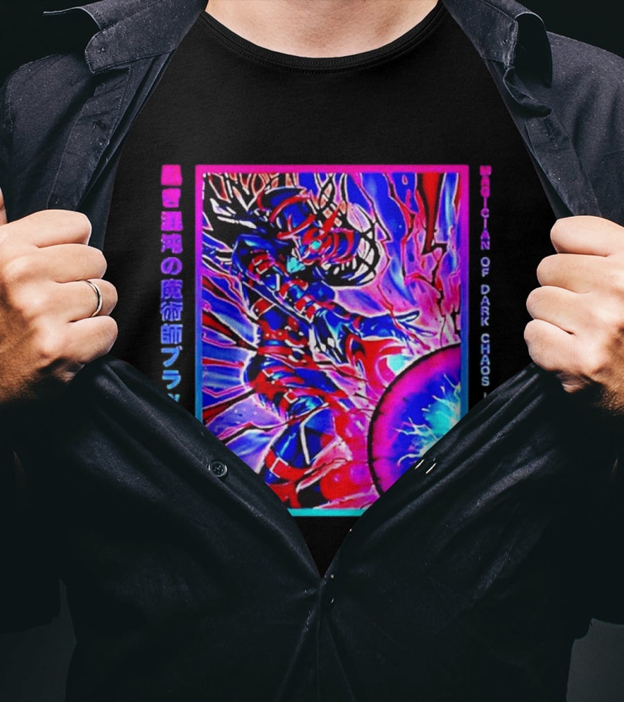 Officila Magician Of Dark Chaos Black Chaos Vaporwave Anime Yugioh T-Shirt