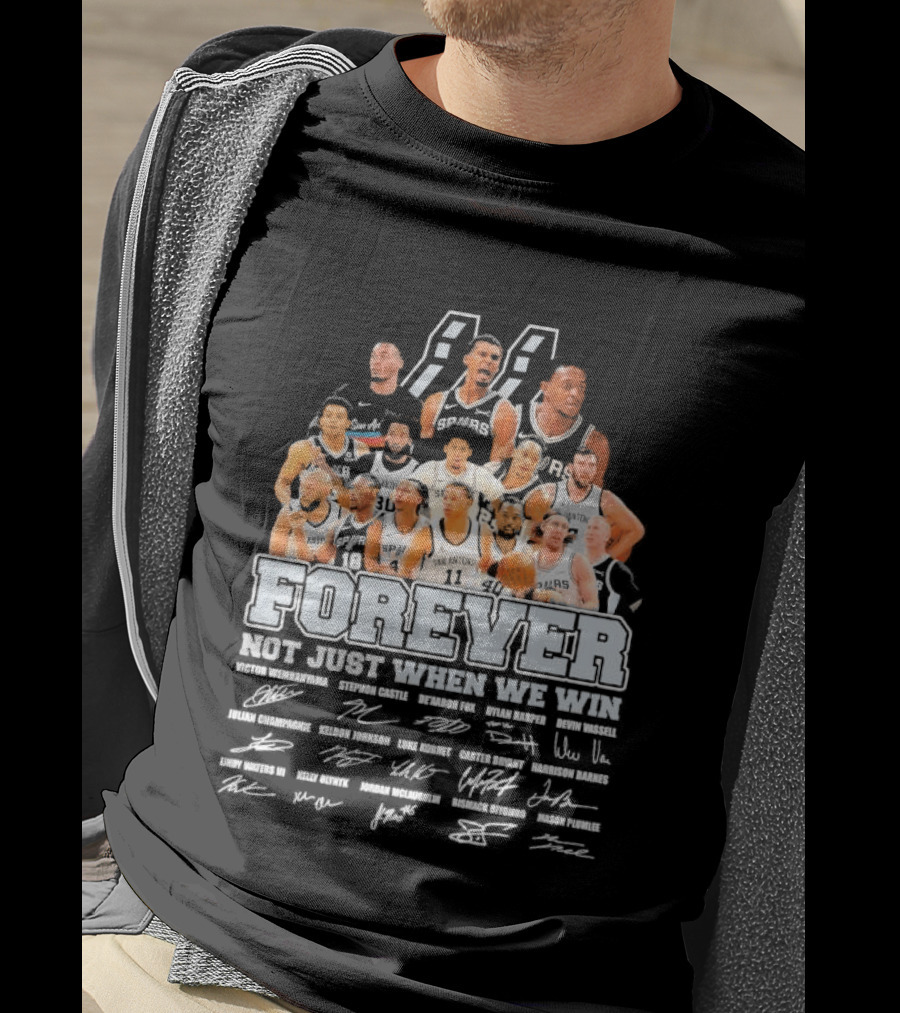 Spurs Legends Forever Signatures T-Shirt