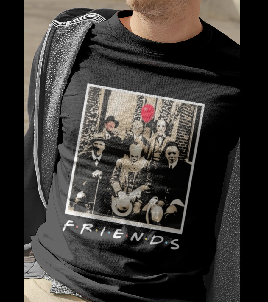 FRIENDS Original Horror Characters With Balloon Theme 2026 T-Shirt
