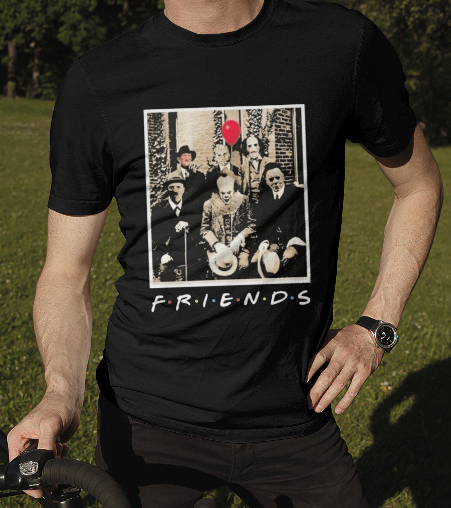 FRIENDS Original Horror Characters With Balloon Theme 2026 T-Shirt