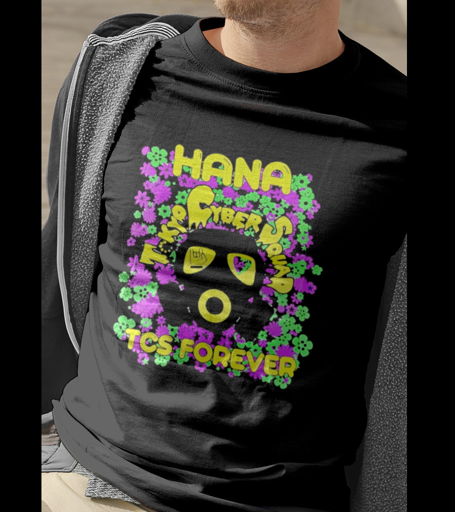 Hana Tokyo Cyber Squad TCS Forever Vibrant Flower Power T-Shirt