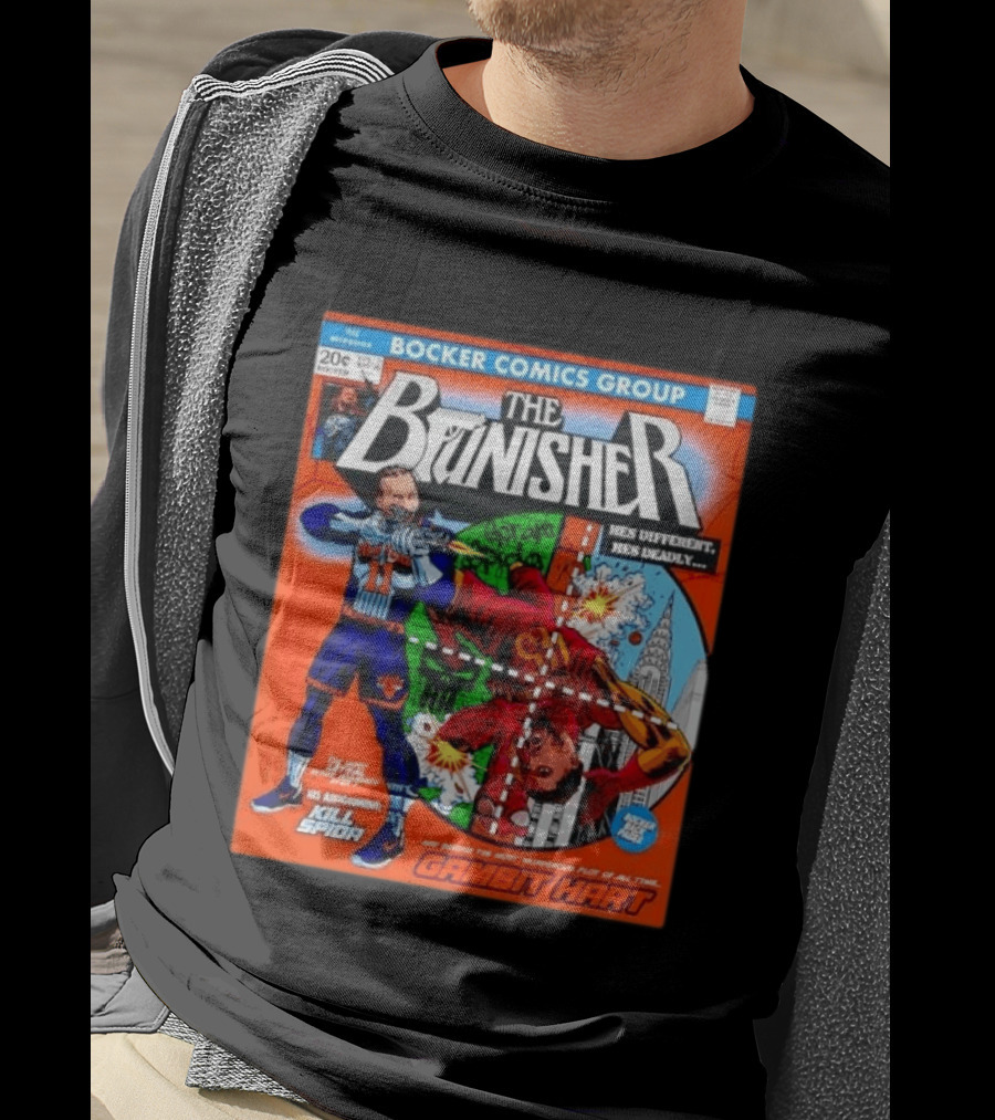 Bocker Comics Group The Brunisher Kill Spida Gambit Hart T-Shirt
