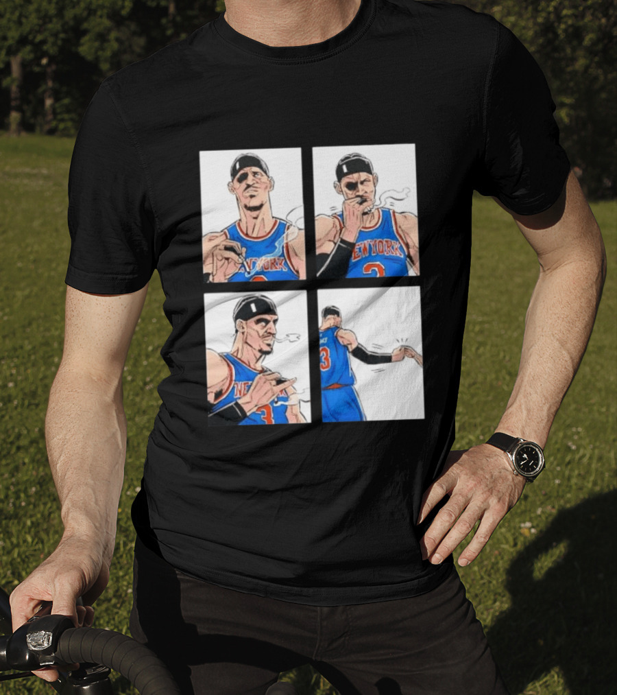 New York Knicks Number 3 Smoking Gesture Josh Hart Moment T-Shirt