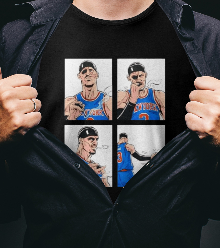 New York Knicks Number 3 Smoking Gesture Josh Hart Moment T-Shirt