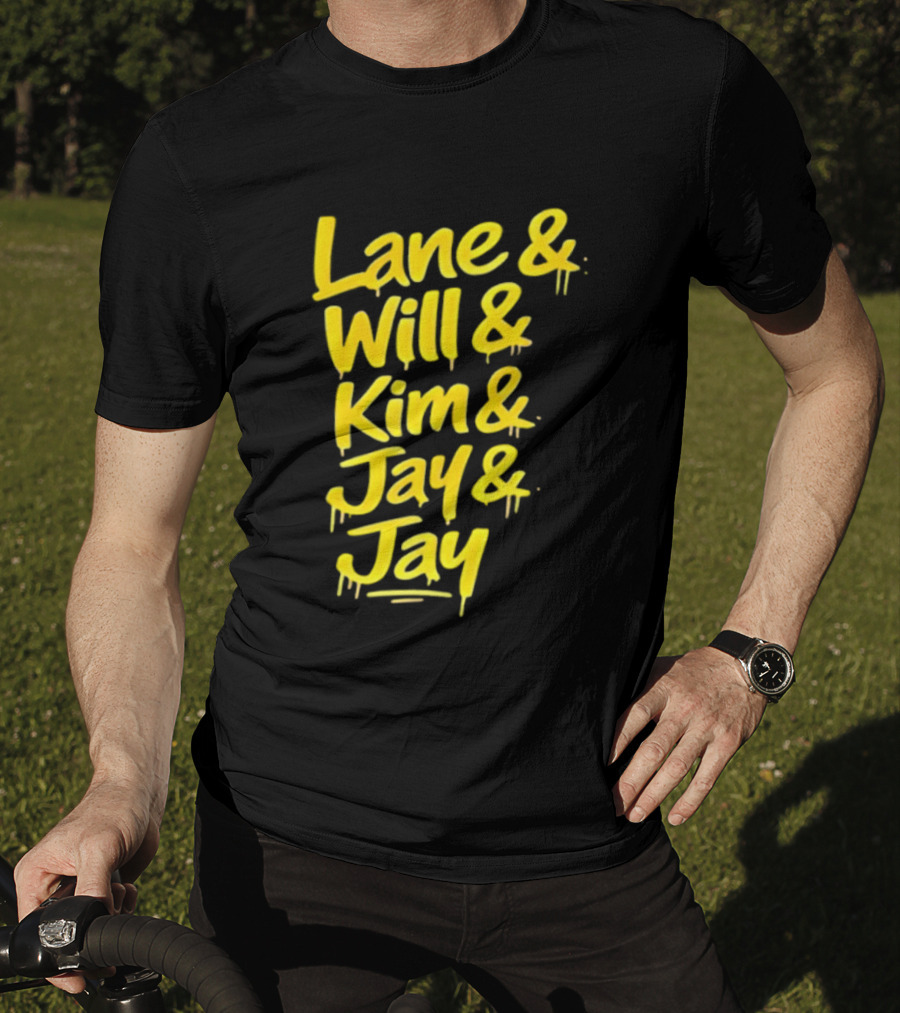 Lane Will Kim Jay Jay Graffiti Style Names T-Shirt