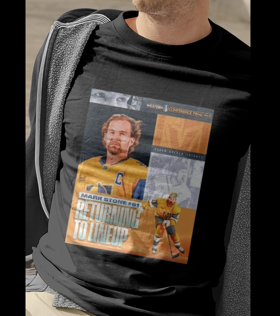 Western Conference Final 2023 Mark Stone #61 Vegas Golden Knights Returning To Lineup T-Shirt