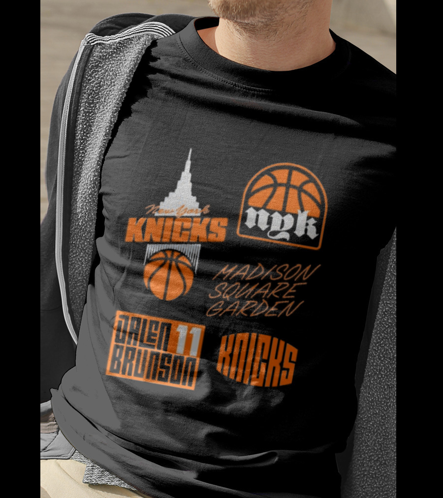 New York Knicks Jalen Brunson MSG NYK 11 Madison Square Garden T-Shirt