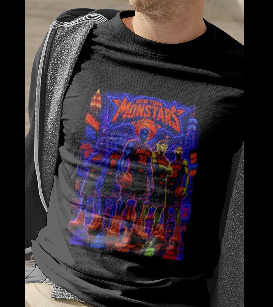 New York Monstars Space Jam Knicks Basketball T-Shirt