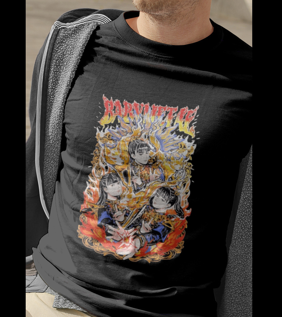 Babymetal Fox God Trio Flames Heavy Metal T-Shirt