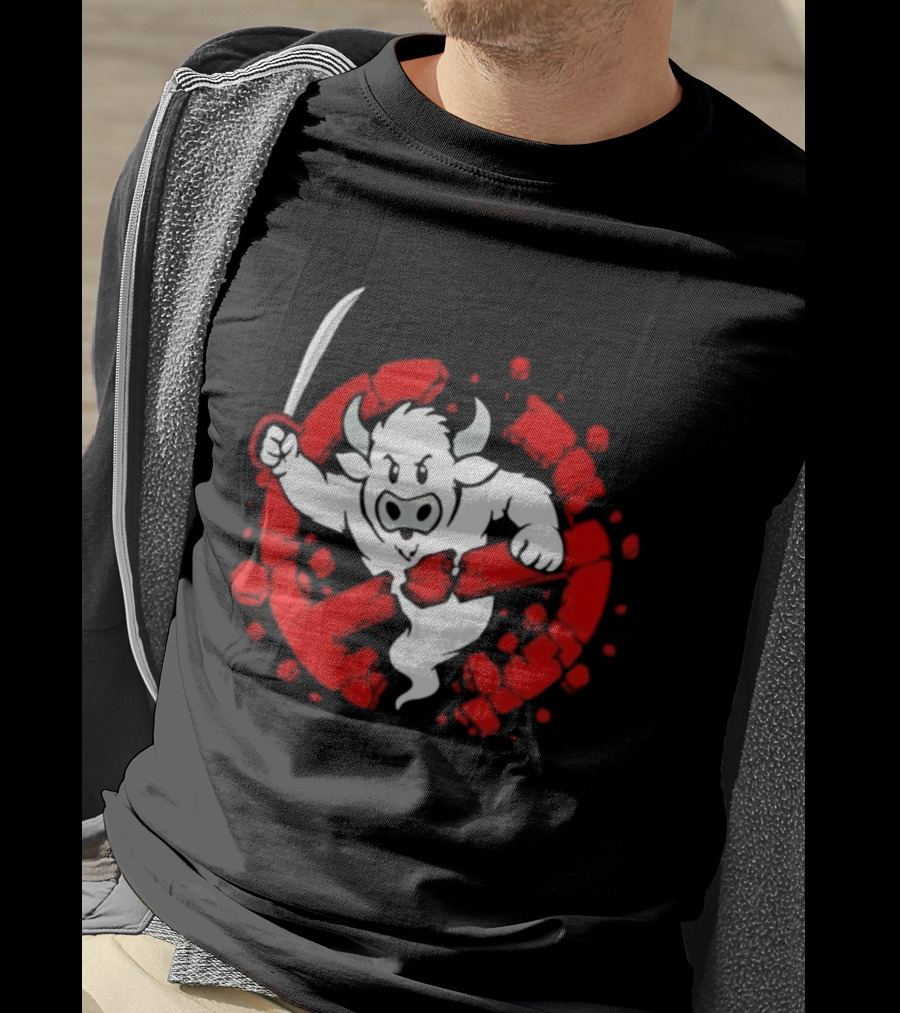 Buffalo Ghostbusters Crossed Out Ghost Red Circle T-Shirt