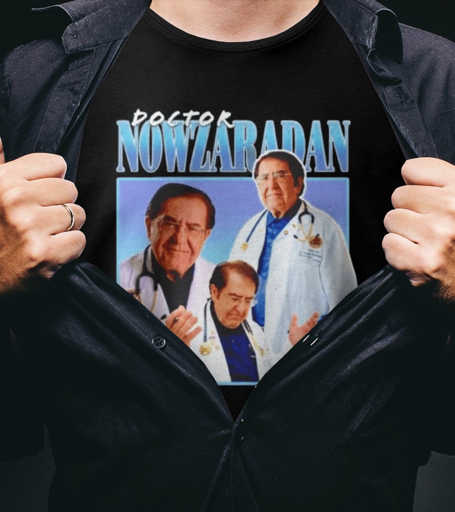 Doctor Nowzaradan My 600Lb Life Blue Stethoscope T-Shirt
