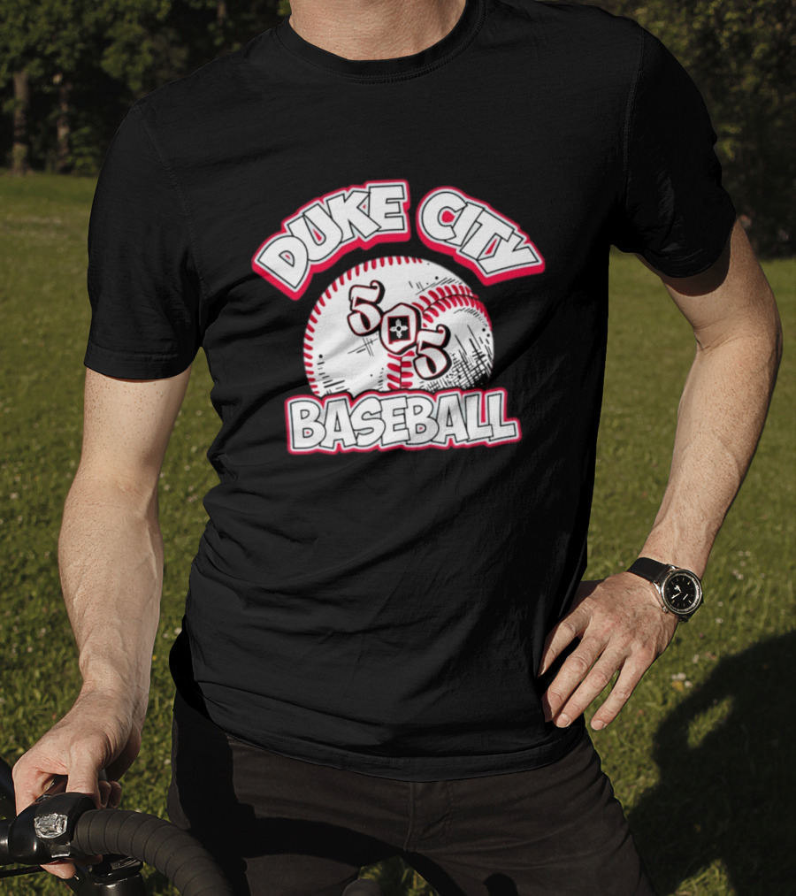 Duke City Baseball 505 Zia Symbol And Baseball T-Shirt