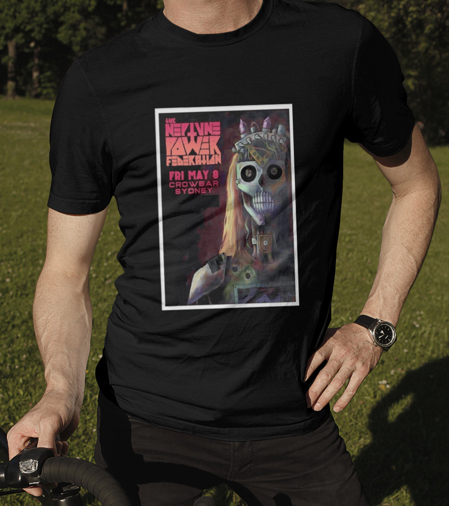 The Neptune Power Federation May 8 Crowbar Sydney Skull T-Shirt