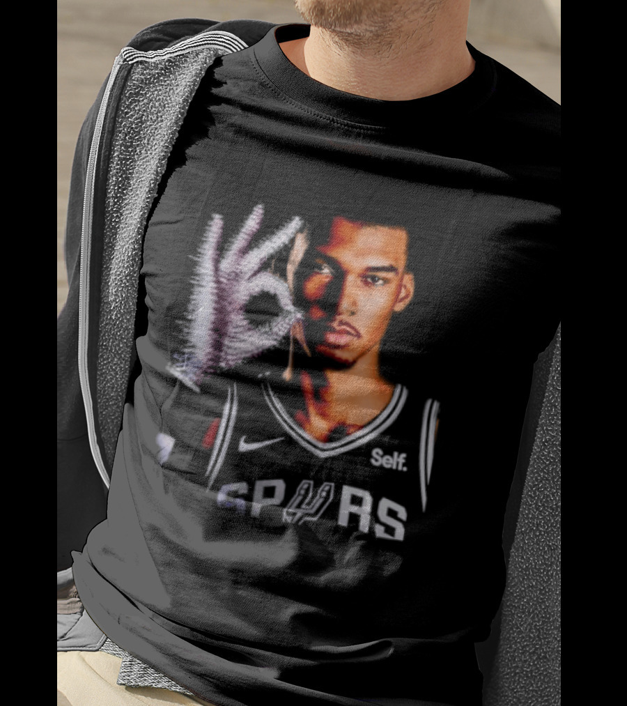Victor Wembanyama Spurs Iceman Drake Glove T-Shirt