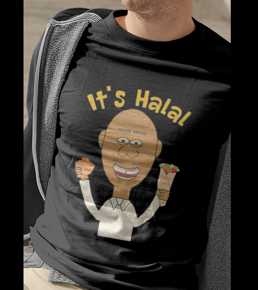 It's Halal Man With Dates And Kebab Celebrating Ramadan T-Shirt