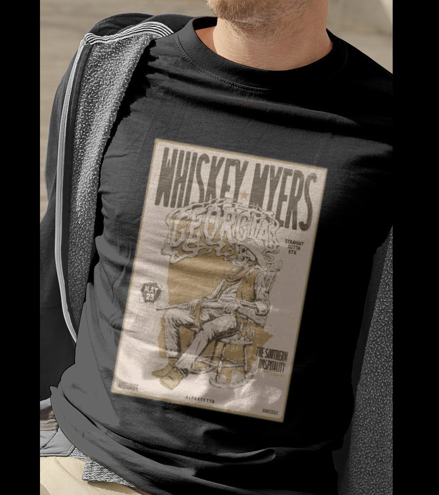 Whiskey Myers Georgia Tour May 23 Straight Outta ETX The Southern Hospitality Alpharetta 2026 T-Shirt