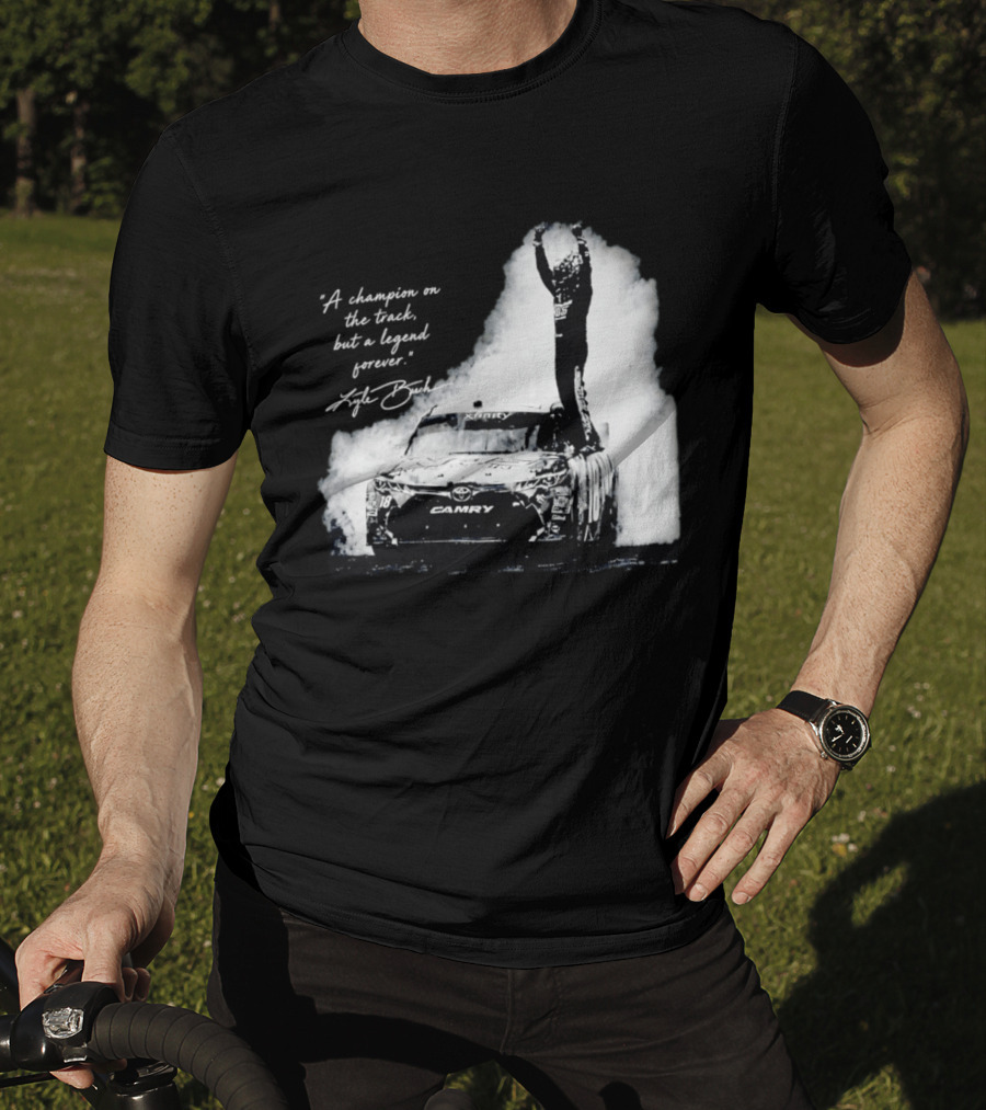 Kyle Busch Celebrating On Toyota Camry 18 NASCAR Cup Series Victory T-Shirt