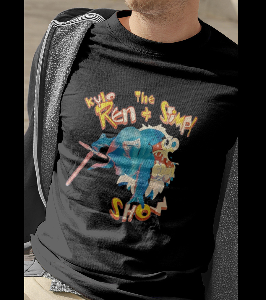 Kylo Ren And The Stimpy Show Star Wars Ren Stimpy Mashup T-Shirt