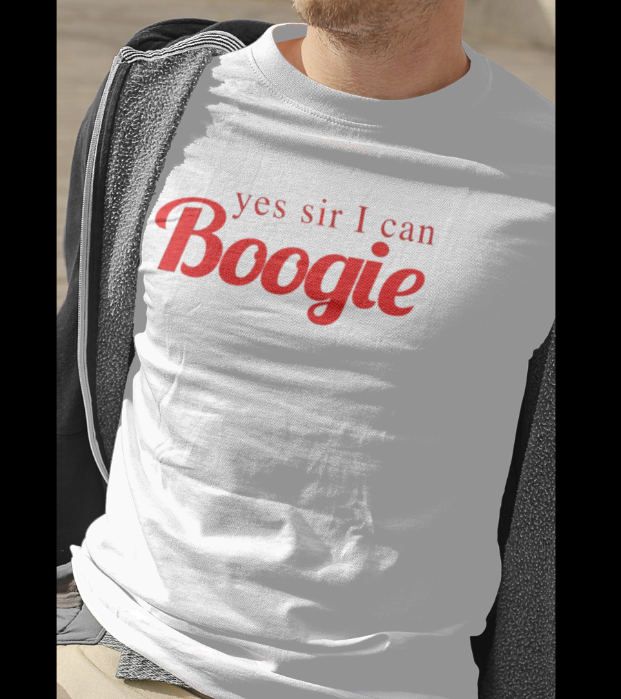 Yes Sir I Can Boogie Vintage Disco Embroidered T-Shirt
