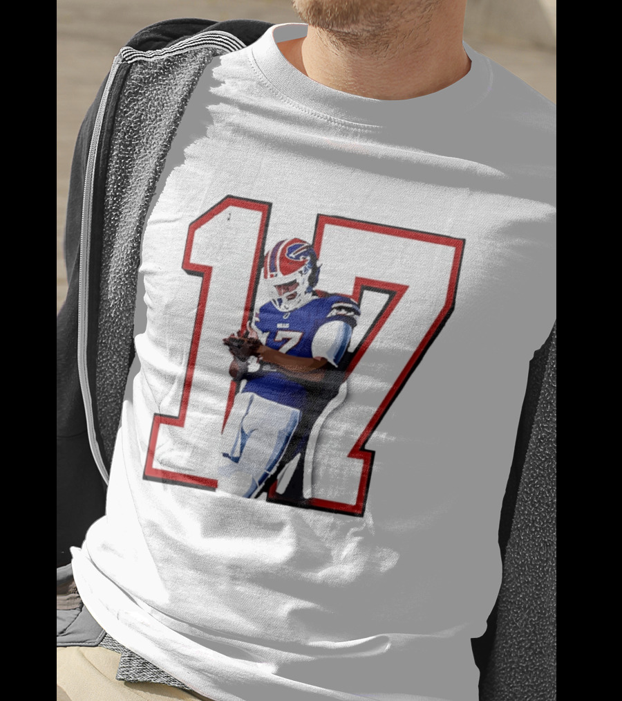 Josh Allen Buffalo Bills Number 17 MVP Football Player T-Shirt