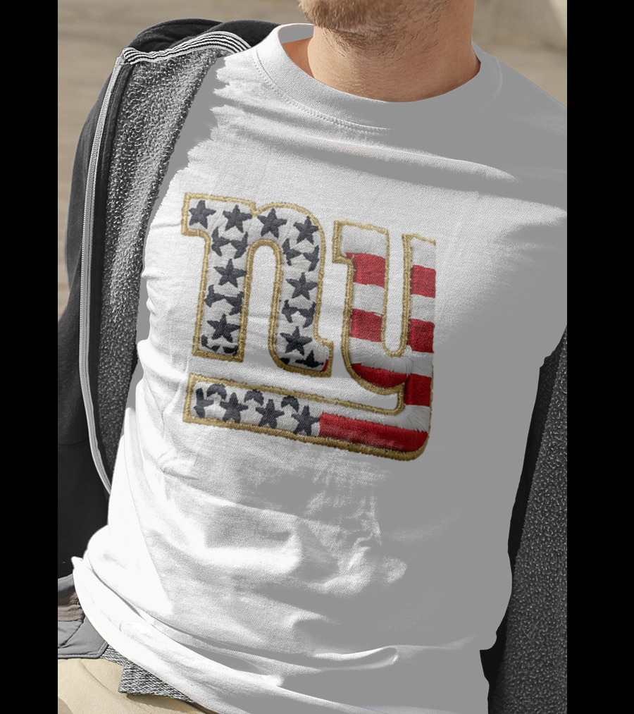 America 250 NY Giants Stars Stripes Hat T-Shirt