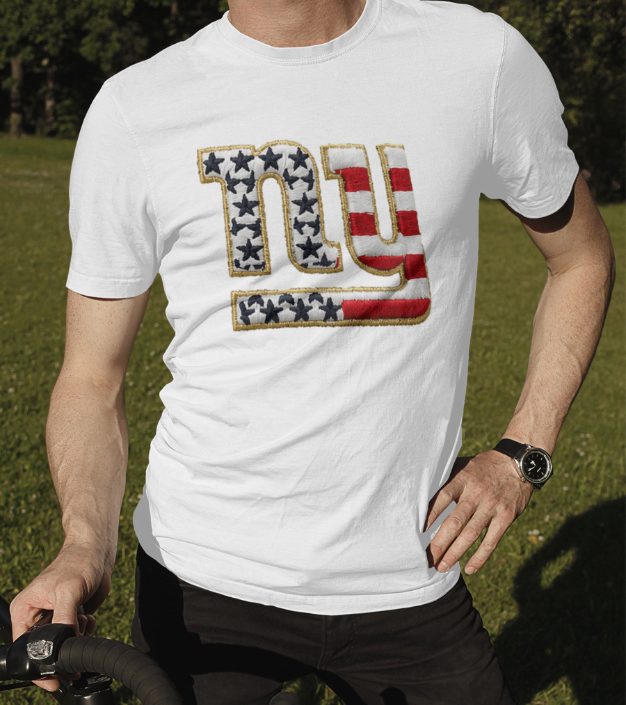 America 250 NY Giants Stars Stripes Hat T-Shirt