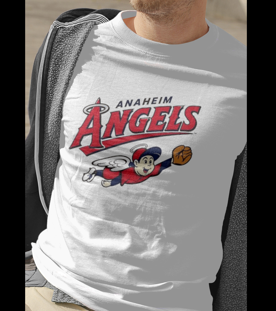 Anaheim Angels Vintage Baseball Flying T-Shirt