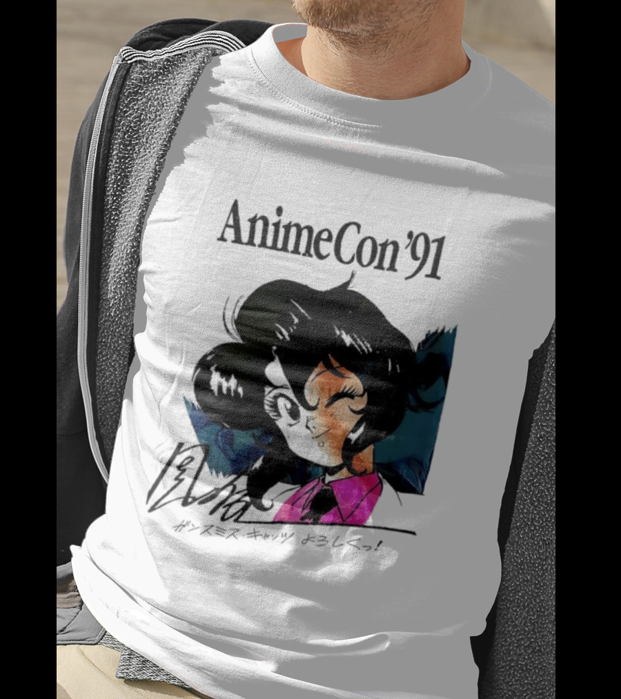 Anime Con '91 Character With Autograph And Japanese T-Shirt