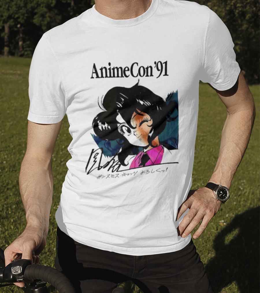 Anime Con '91 Character With Autograph And Japanese T-Shirt