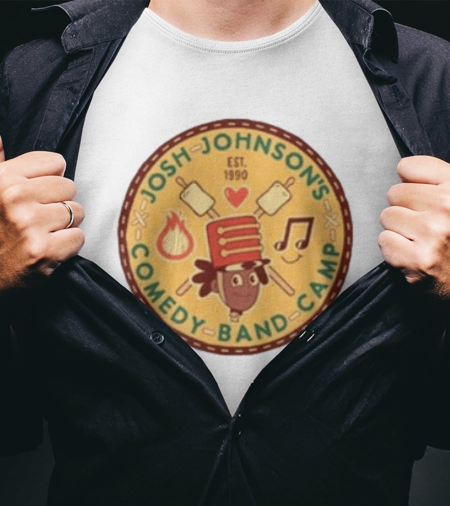 Josh Johnson's Comedy Band Camp Tour 1990 Marshmallows And Music Note T-Shirt